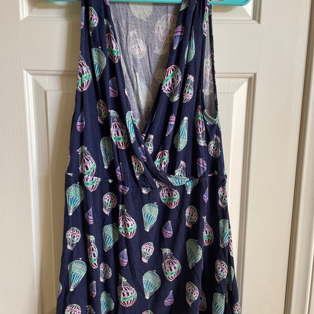 Hot air balloon pattern mini dress